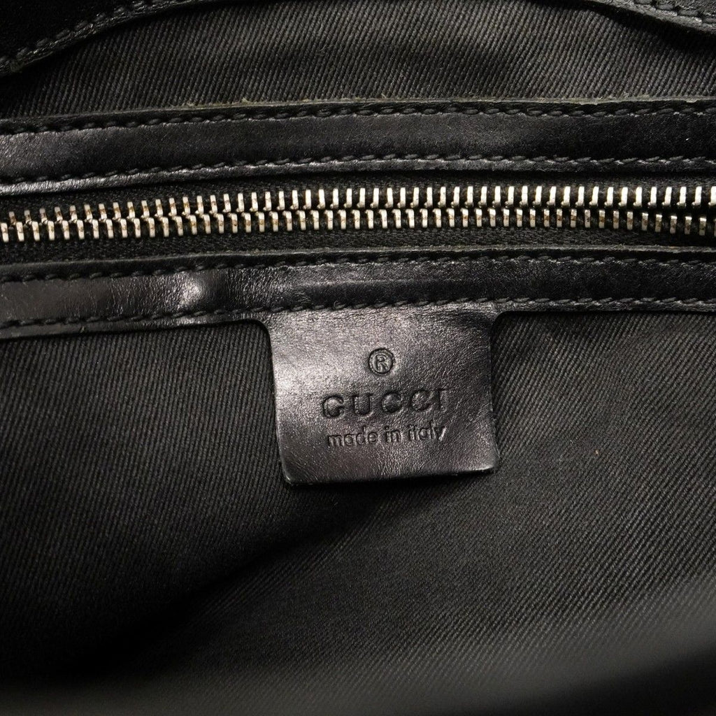 Gucci Shoulder Bag GG Canvas Black Silver — view 5