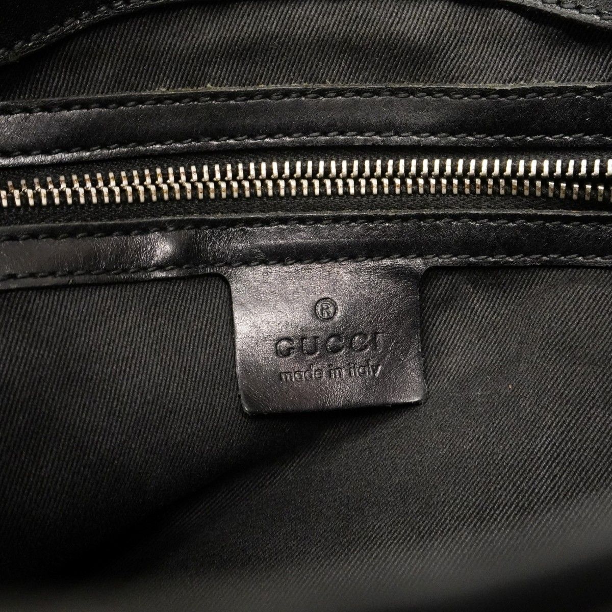 Gucci Shoulder Bag GG Canvas Black Silver — view 5