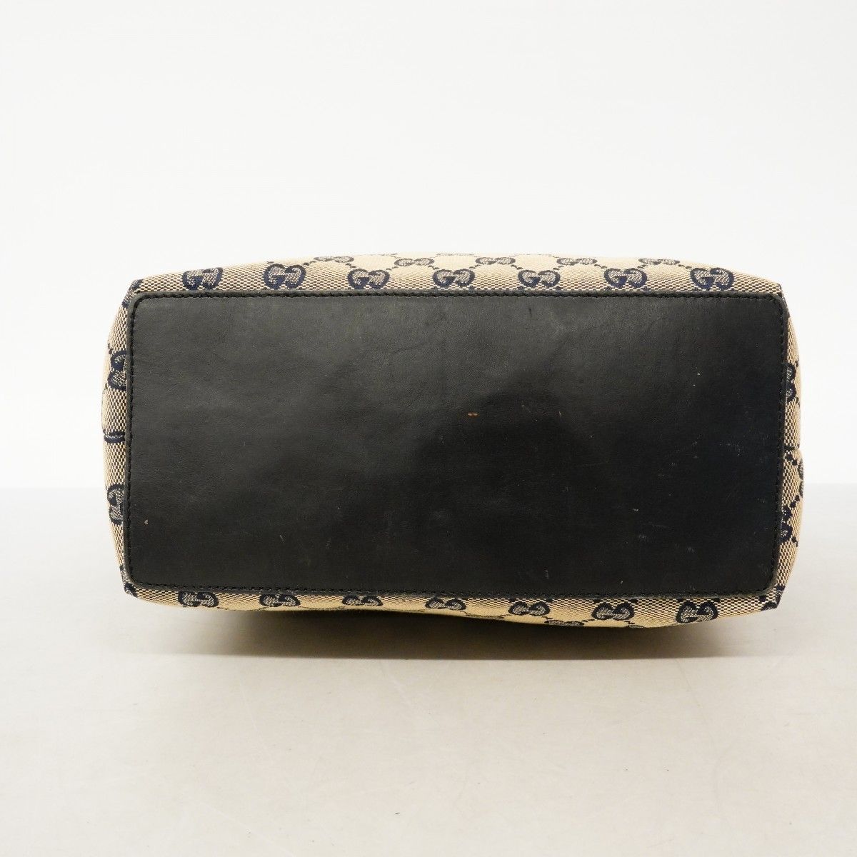 Gucci Tote GG Canvas 002 Navy Black Gold — view 3