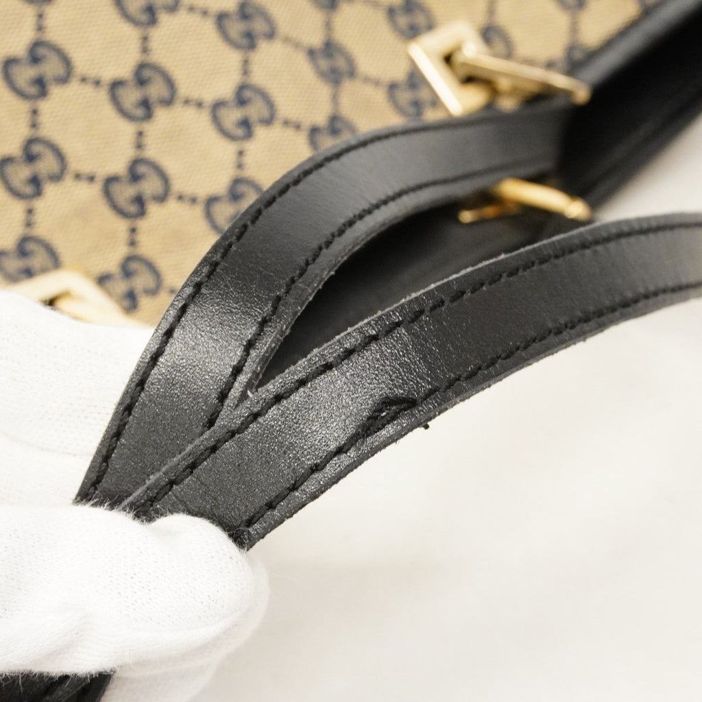 Gucci Tote GG Canvas 002 Navy Black Gold — view 7