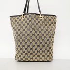 Gucci Tote GG Canvas 002 Navy Black Gold — view 8