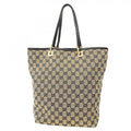 Gucci Tote GG Canvas 002 Navy Black Gold