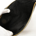 Gucci Clutch Zumi Leather Black Gold Silver — view 4