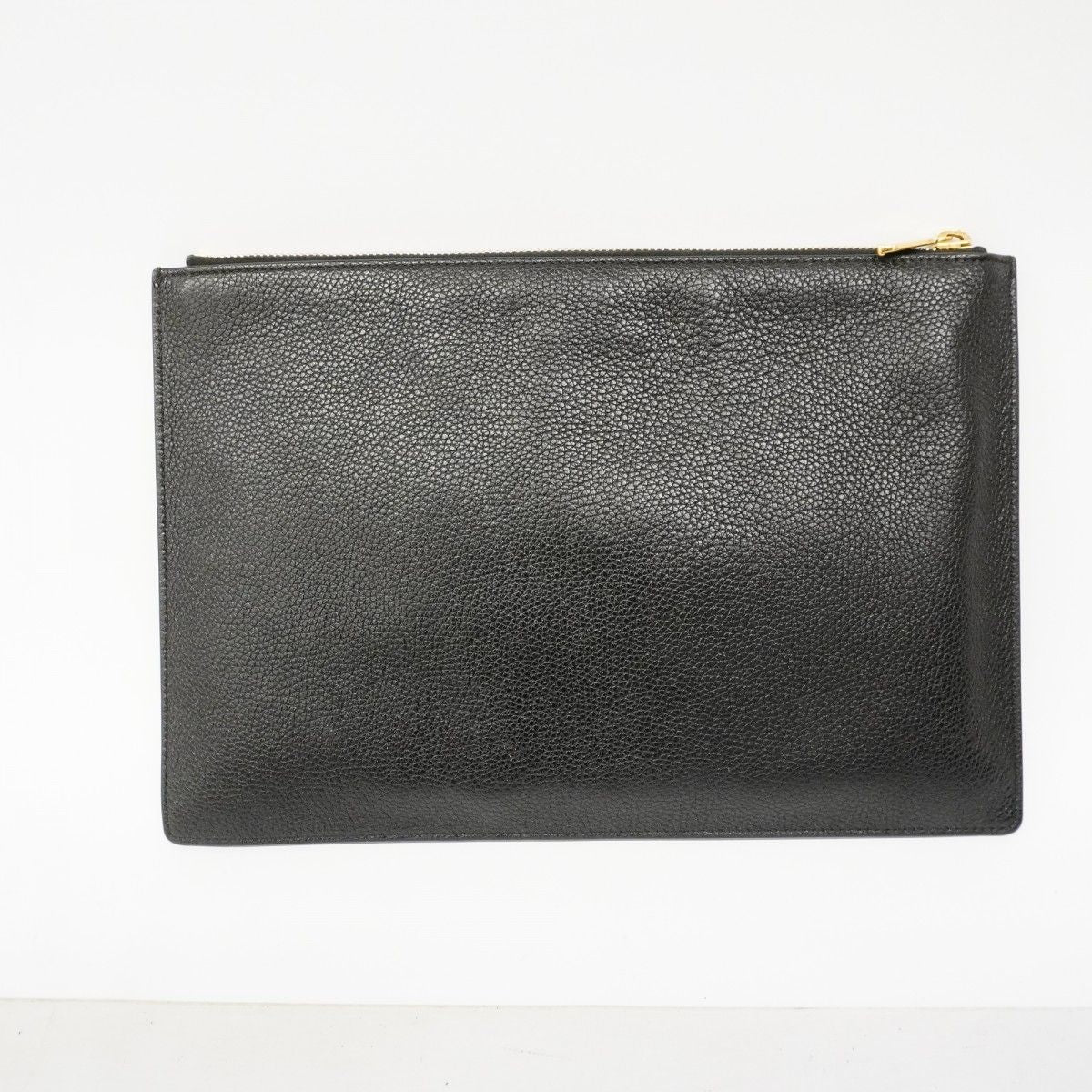Gucci Clutch Zumi Leather Black Gold Silver — view 9