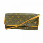 Louis Vuitton Shoulder Bag Monogram Pochette Twin GM Brown