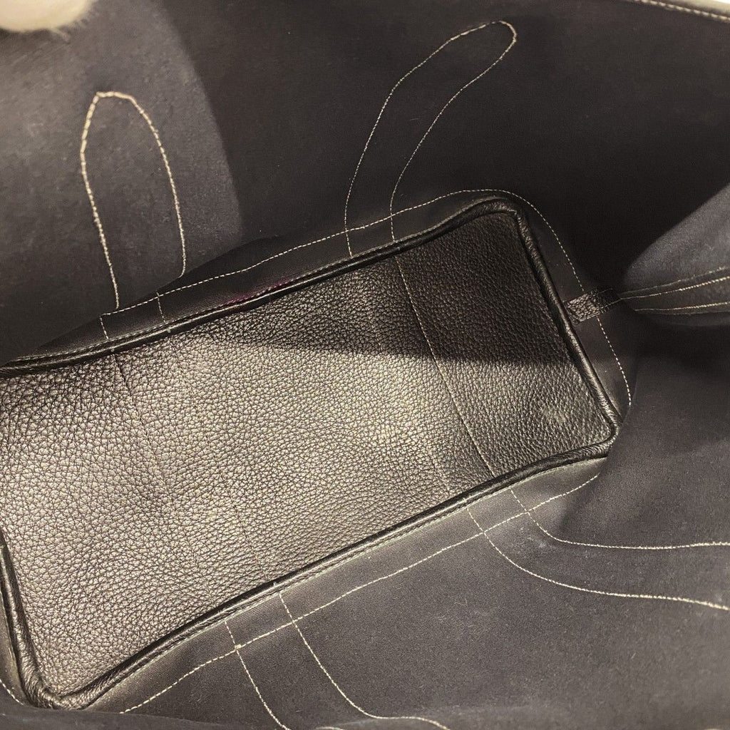Hermes Tote Garden Party PM Toile Officier Black Silver — view 4