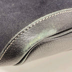Hermes Tote Garden Party PM Toile Officier Black Silver — view 6