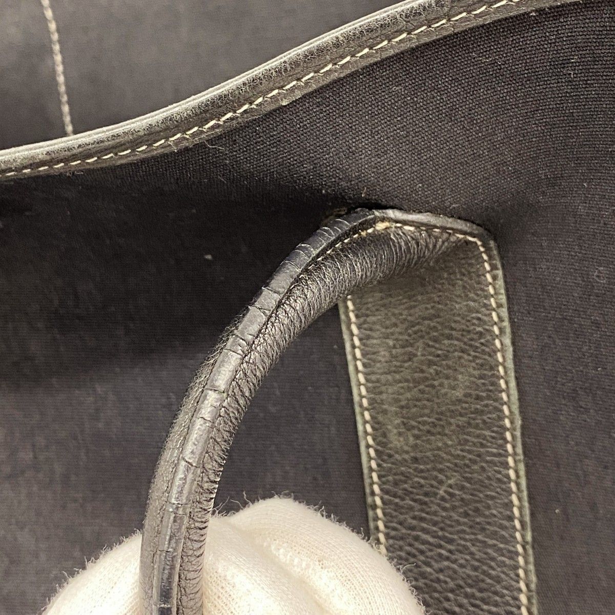 Hermes Tote Garden Party PM Toile Officier Black Silver — view 9