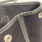 Hermes Tote Garden Party PM Toile Officier Black Silver — view 7