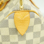 Louis Vuitton Handbag Damier Azur Speedy 30 White — view 5