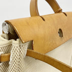 Hermes Backpack Herbag a Dos MM Toile GM Natural Silver — view 6