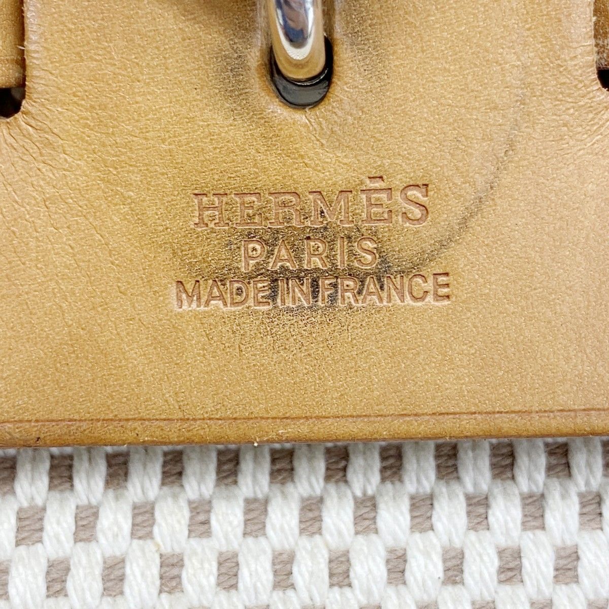 Hermes Backpack Herbag a Dos MM Toile GM Natural Silver — view 5