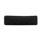 Chanel Shoulder Bag Quilted Cotton Black Silver — view 3