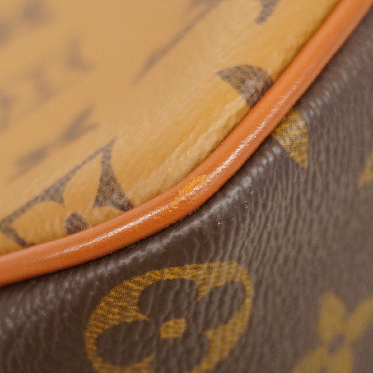 Louis Vuitton Handbag Monogram Reverse Hobo de Fine PM Brown 2-Way — view 6