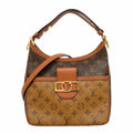 Louis Vuitton Handbag Monogram Reverse Hobo de Fine PM Brown 2-Way