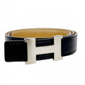 Hermes Belt Constance Courchevel Box Calf Gold Black Silver