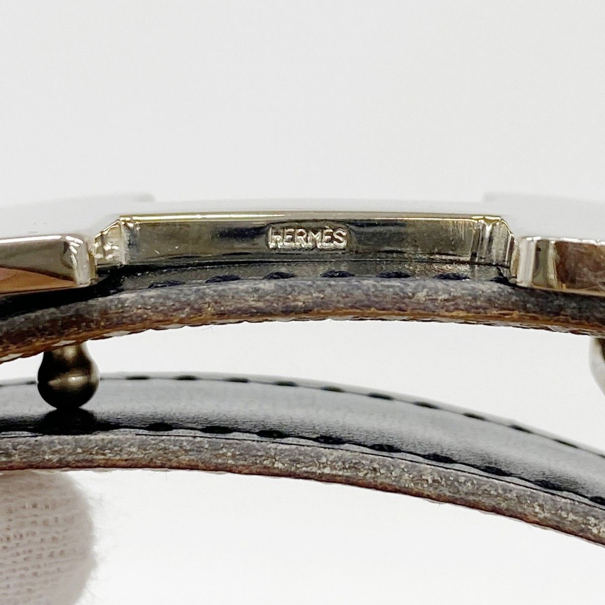 Hermes Belt Constance Courchevel Box Calf Gold Black Silver — view 3