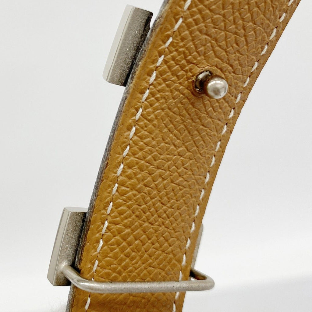 Hermes Belt Constance Courchevel Box Calf Gold Black Silver — view 6