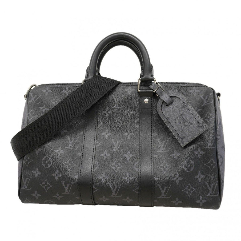 Louis Vuitton Handbag Monogram Eclipse Reverse Keepall Bandouliere 35 Black