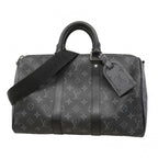 Louis Vuitton Handbag Monogram Eclipse Reverse Keepall Bandouliere 35 Black