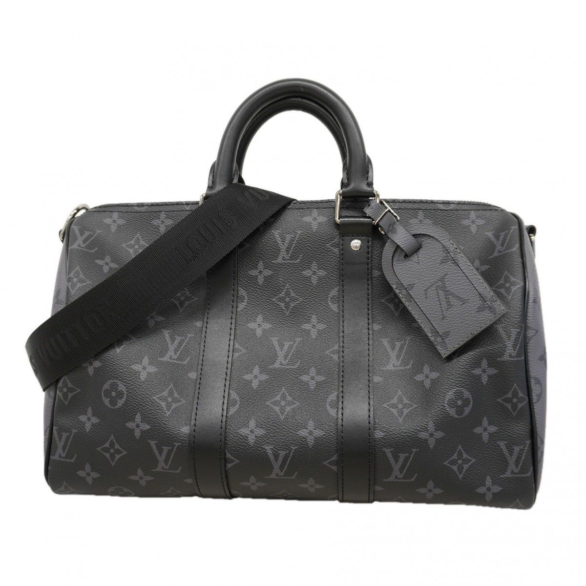 Louis Vuitton Handbag Monogram Eclipse Reverse Keepall Bandouliere 35 Black
