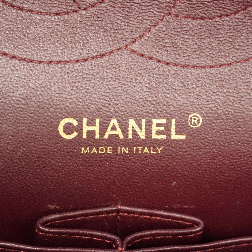 Chanel Shoulder Bag Deca Quilted Lambskin Black Gold — view 5