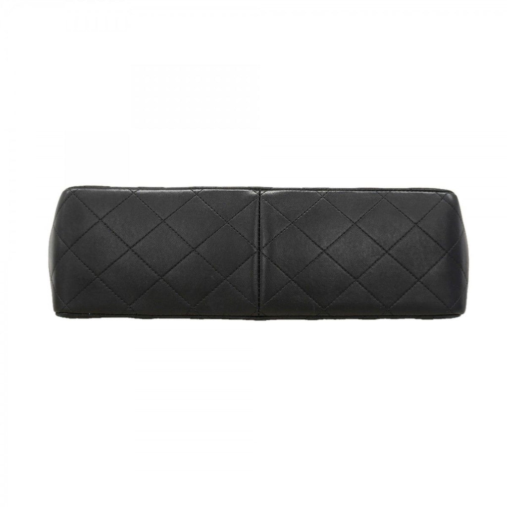 Chanel Shoulder Bag Deca Quilted Lambskin Black Gold — view 3