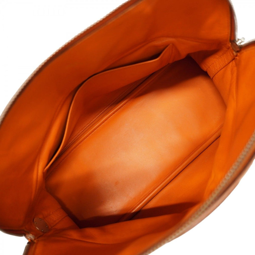 Hermes Handbag Bolide 31 Taurillon Clemence Orange Silver — view 4