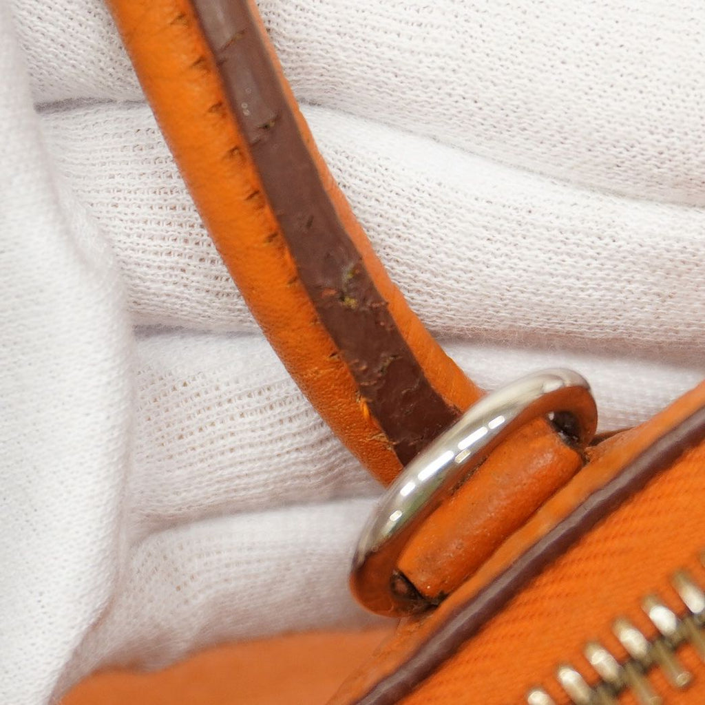 Hermes Handbag Bolide 31 Taurillon Clemence Orange Silver — view 7