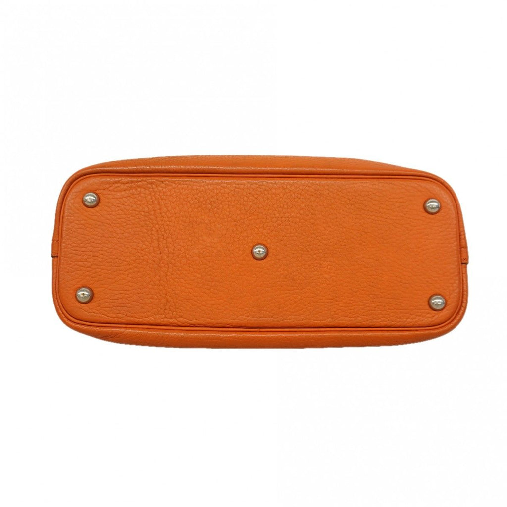 Hermes Handbag Bolide 31 Taurillon Clemence Orange Silver — view 3