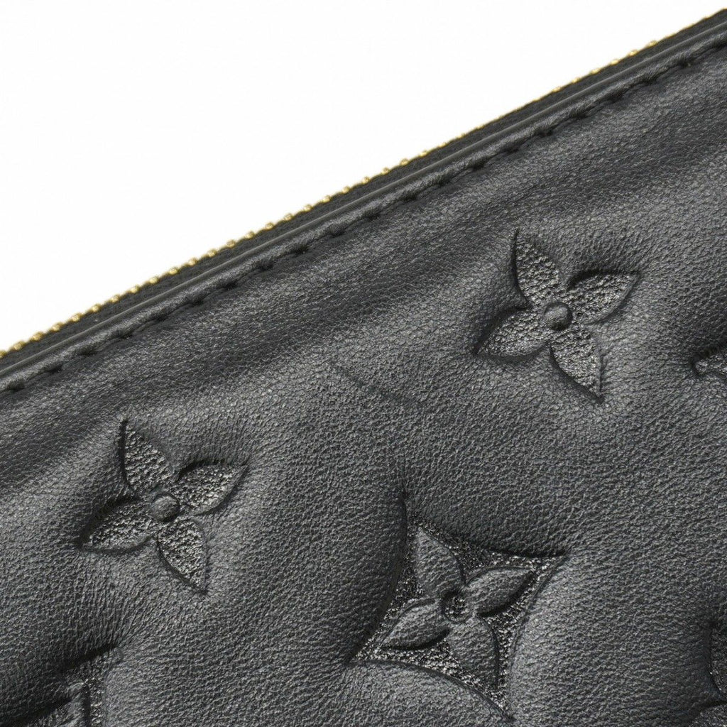 Louis Vuitton Handbag Monogram Embossed Coussin MM Noir 2-Way — view 8