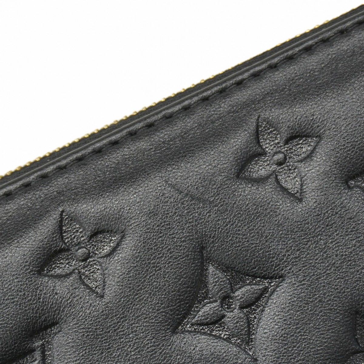 Louis Vuitton Handbag Monogram Embossed Coussin MM Noir 2-Way — view 8