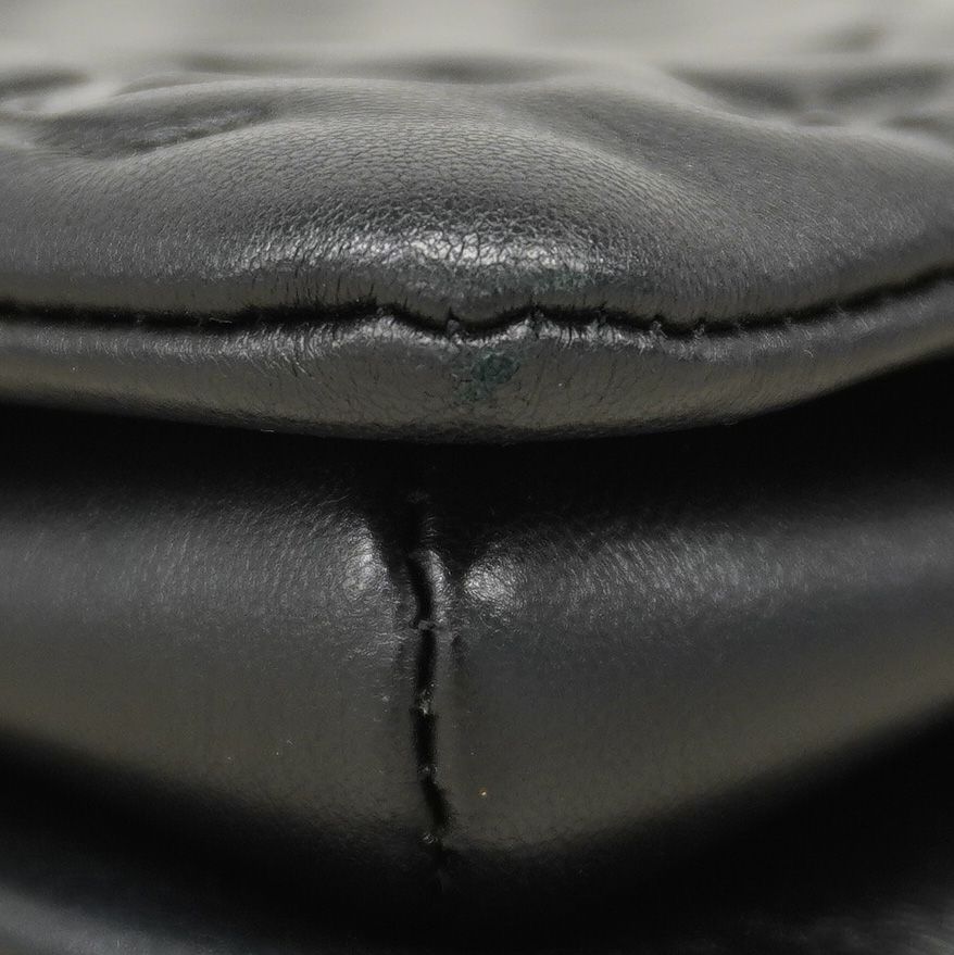 Louis Vuitton Handbag Monogram Embossed Coussin MM Noir 2-Way — view 6