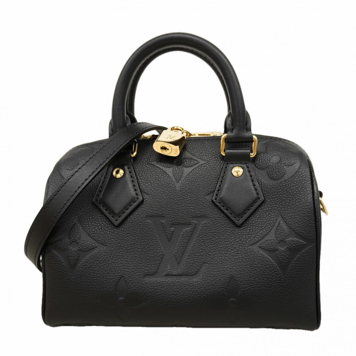 Louis Vuitton Handbag Monogram Empreinte Speedy Bandouliere 20 Noir 2-Way