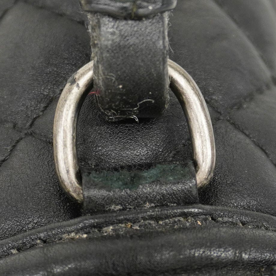 Chanel Handbag Boy Top Handle Calfskin Black Silver 2-Way — view 7