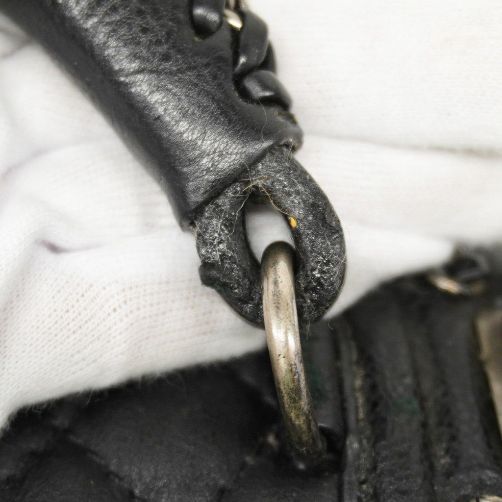 Chanel Handbag Boy Top Handle Calfskin Black Silver 2-Way — view 6