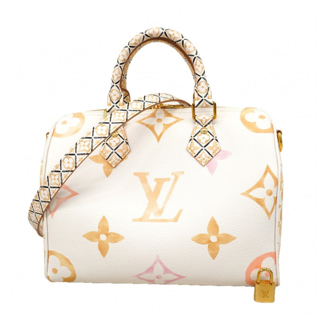 Louis Vuitton Handbag LV by the Pool Speedy Bandouliere 25 White Beige 2-Way