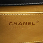Chanel Shoulder Bag Quilted Lambskin Black Gold — view 5