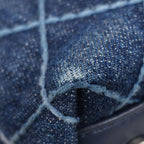 Chanel Handbag Coco Handle Denim Navy Silver 2-Way — view 6