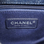 Chanel Handbag Coco Handle Denim Navy Silver 2-Way — view 5
