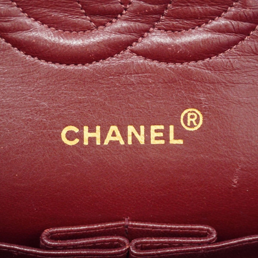 Chanel Shoulder Bag Quilted Lambskin Black Gold — view 5