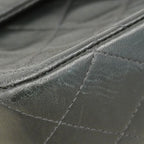 Chanel Shoulder Bag Quilted Lambskin Black Gold — view 7