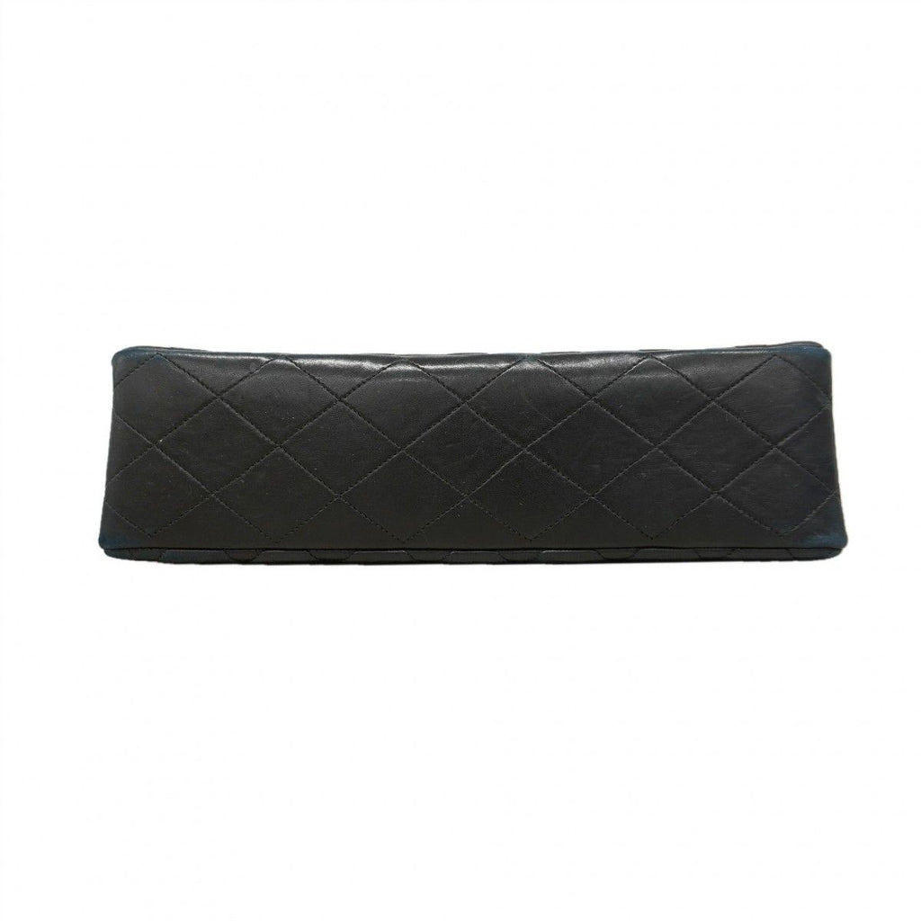 Chanel Shoulder Bag Quilted Lambskin Black Gold — view 3