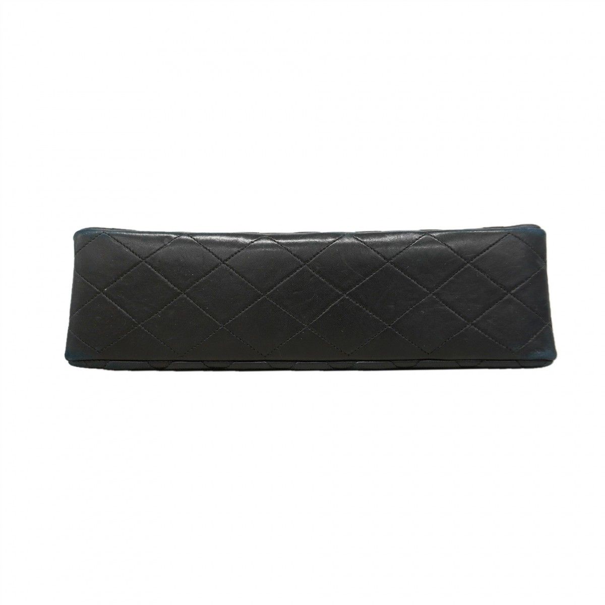 Chanel Shoulder Bag Quilted Lambskin Black Gold — view 3