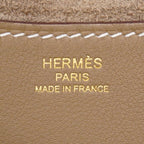 Hermes Handbag in the Loop 23 Taurillon Clemence Etoupe Gold — view 5