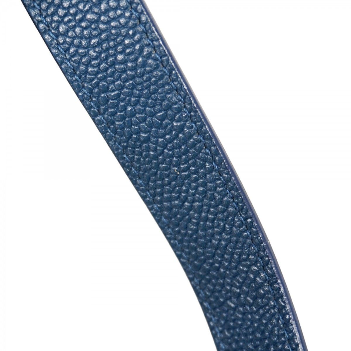 Chanel Shoulder Bag Caviar Leather Blue Silver — view 8