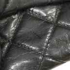 Chanel Handbag Quilted Lambskin Black Gold 2-Way — view 8