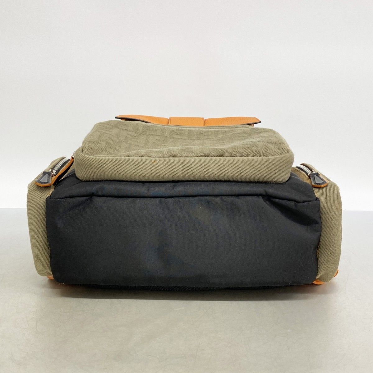 Fendi Backpack Zucca Canvas Nylon Multicolor Silver — view 3