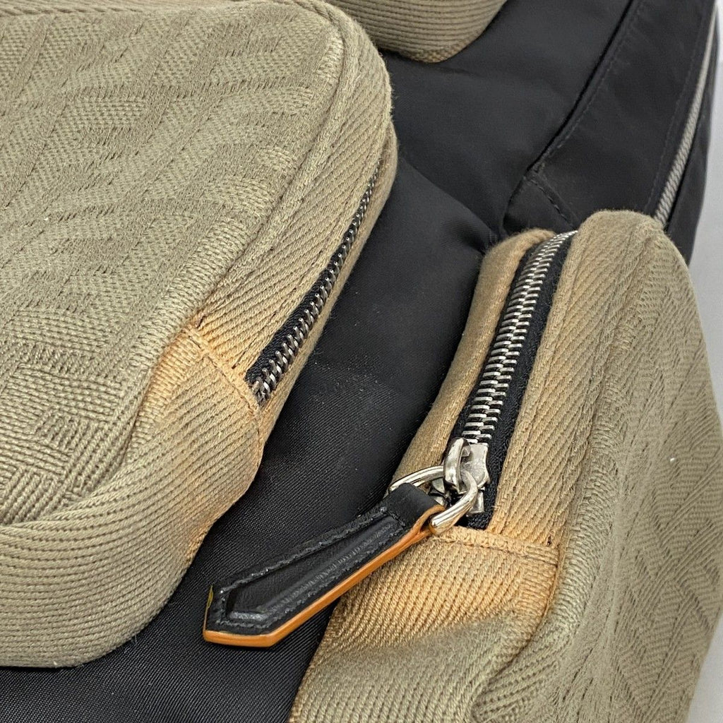 Fendi Backpack Zucca Canvas Nylon Multicolor Silver — view 8