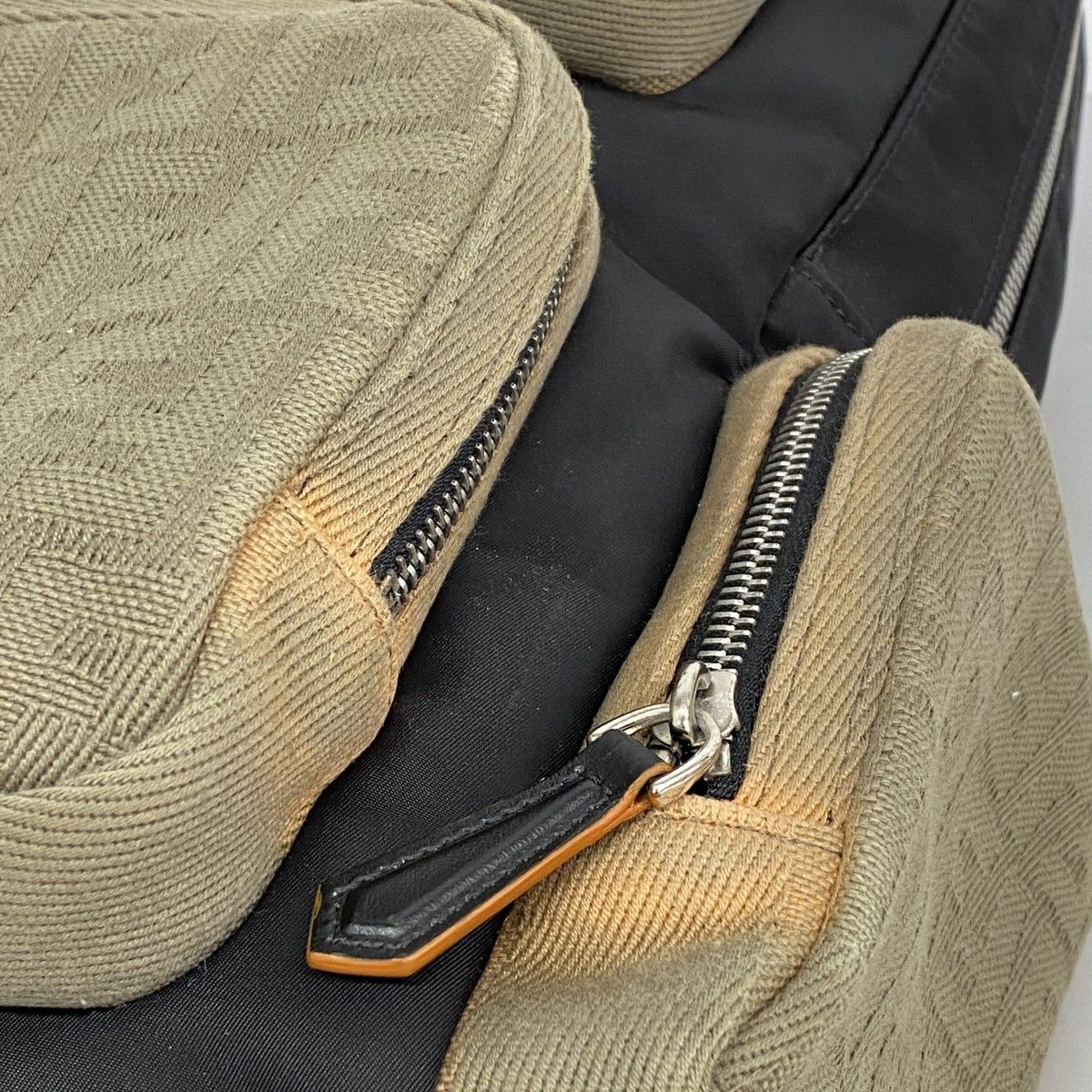 Fendi Backpack Zucca Canvas Nylon Multicolor Silver — view 8